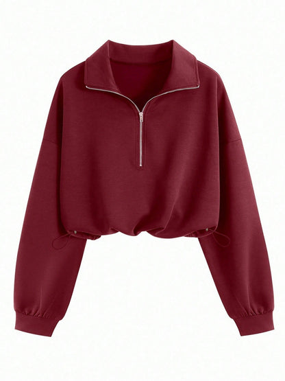 Womens Half Zip Casual Jacket