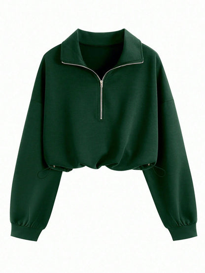 Womens Half Zip Casual Jacket