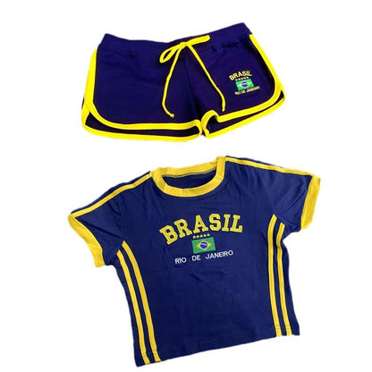Women's Letter Embroidered Tracksuit