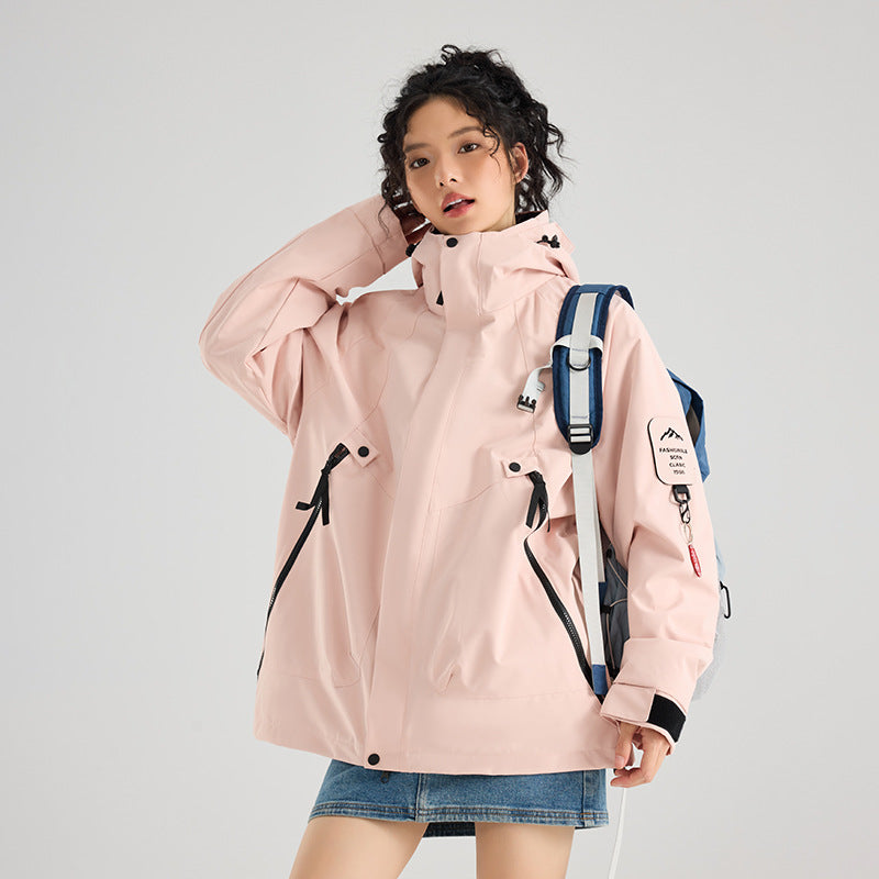 Three-in-One Waterproof Jacket for Outdoor Activities