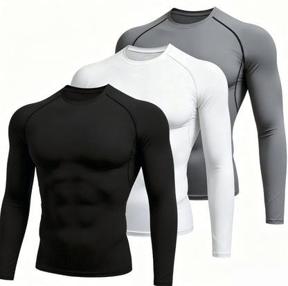 Mens Long Sleeve Compression Sport Shirt