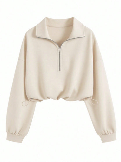 Womens Half Zip Casual Jacket