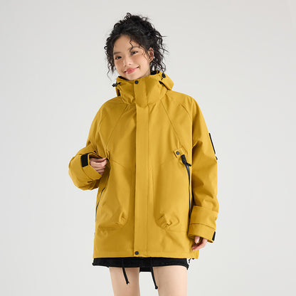 Three-in-One Waterproof Jacket for Outdoor Activities