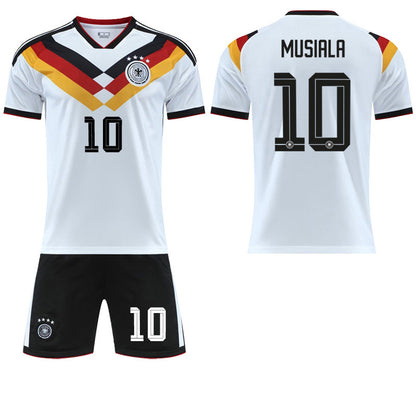 Children Football Jersey Set with Player Numbers