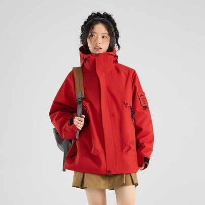 Three-in-One Waterproof Jacket for Outdoor Activities