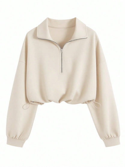 Womens Half Zip Casual Jacket