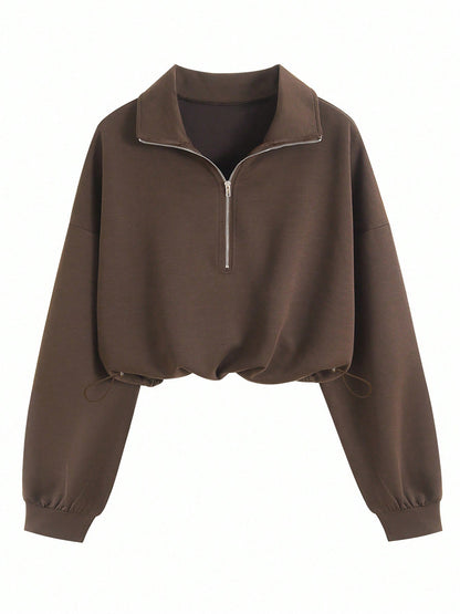 Womens Half Zip Casual Jacket