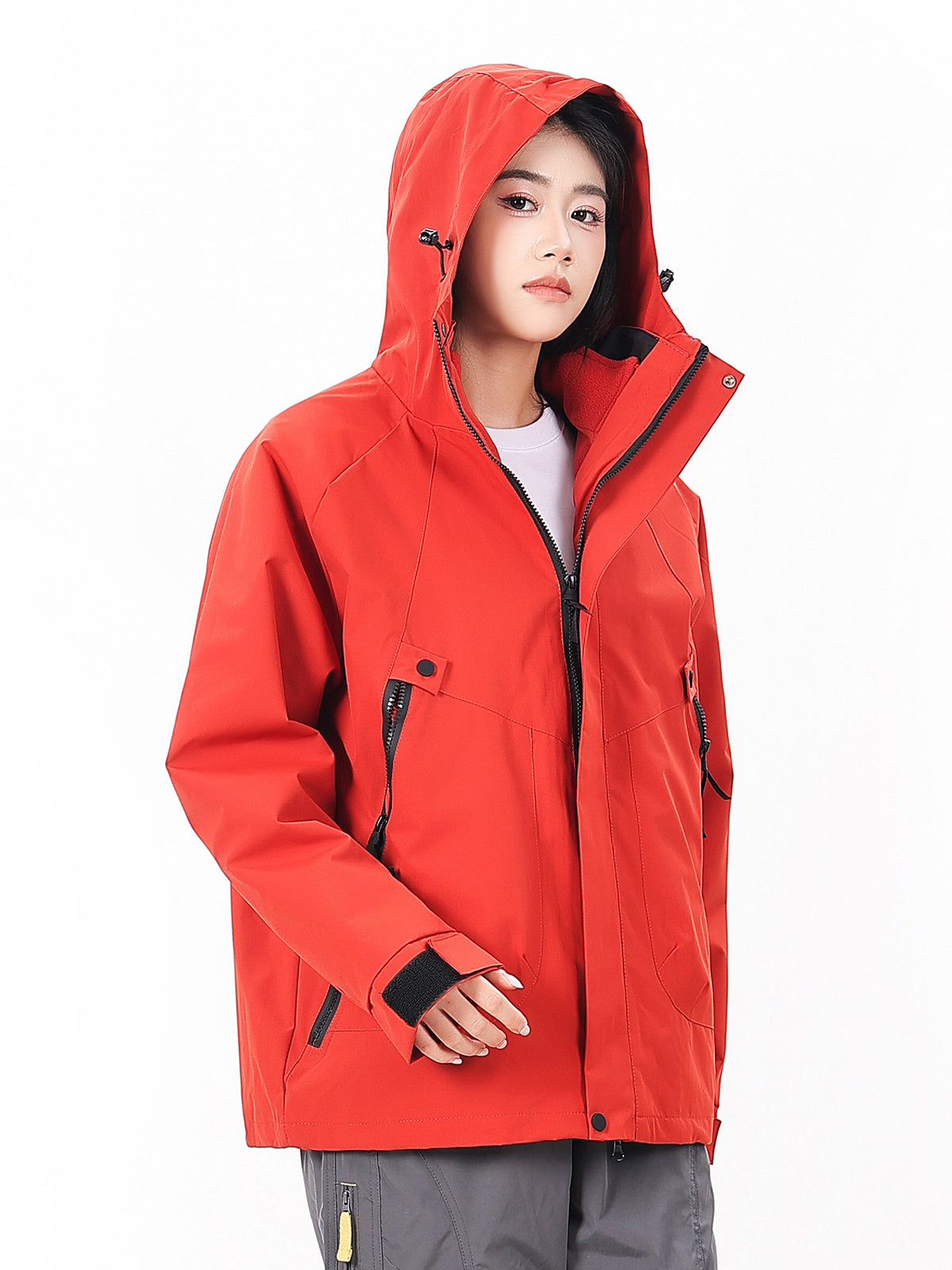 Three-in-One Waterproof Jacket for Outdoor Activities