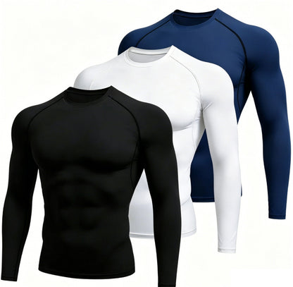 Mens Long Sleeve Compression Sport Shirt