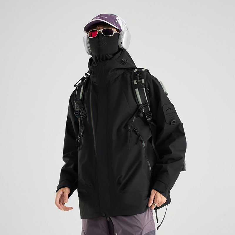 Three-in-One Waterproof Jacket for Outdoor Activities