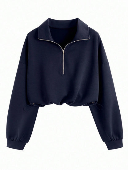 Womens Half Zip Casual Jacket
