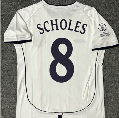 England Retro Football Jersey Long Sleeve