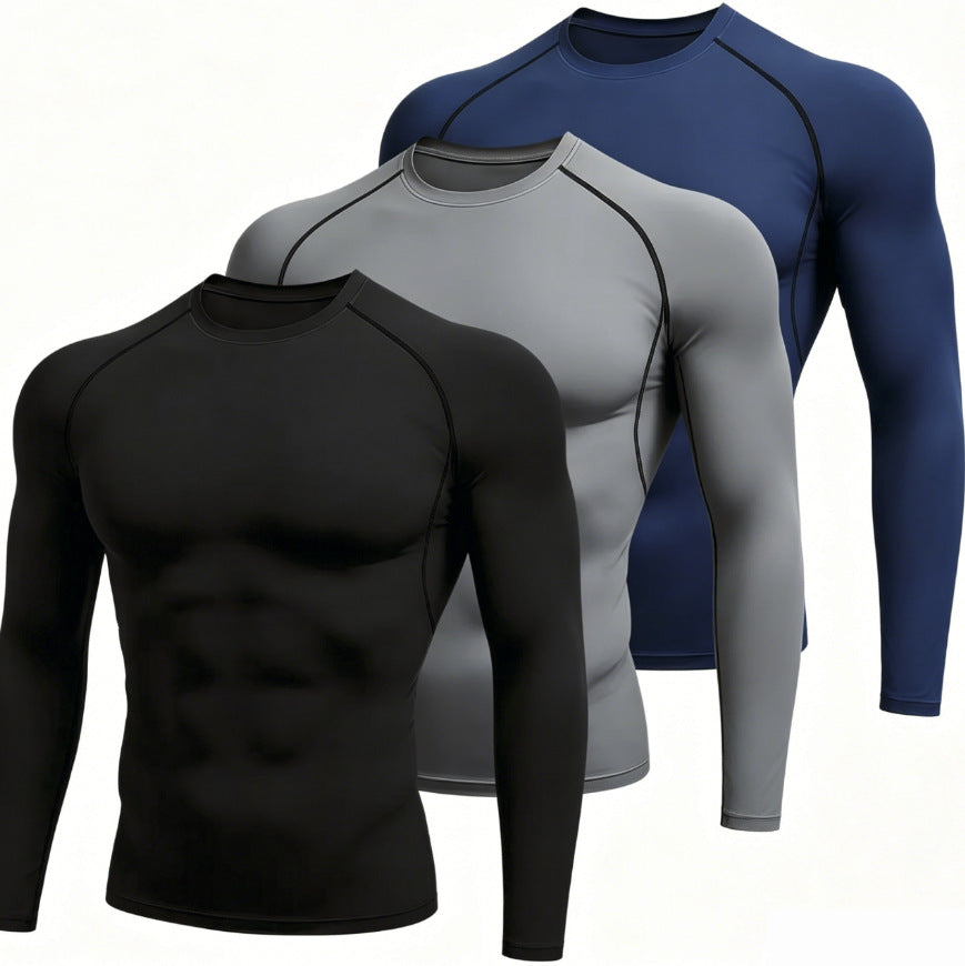Mens Long Sleeve Compression Sport Shirt