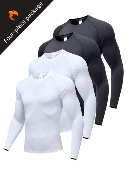 Mens Long Sleeve Compression Sport Shirt
