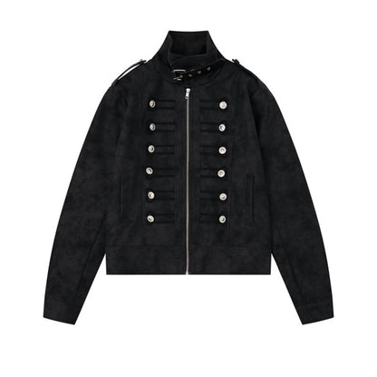 Retro Zip-Up Cardigan Jacket