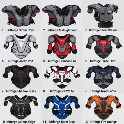 American Football Uniform Short Customizable Breathable Adjustable Anti Slip Football Shoulder Chest Protector