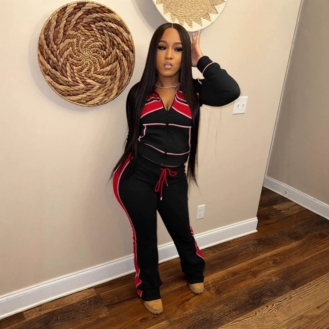 Women's Printed Long Sleeve Tracksuit