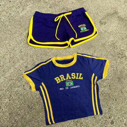 Women's Letter Embroidered Tracksuit