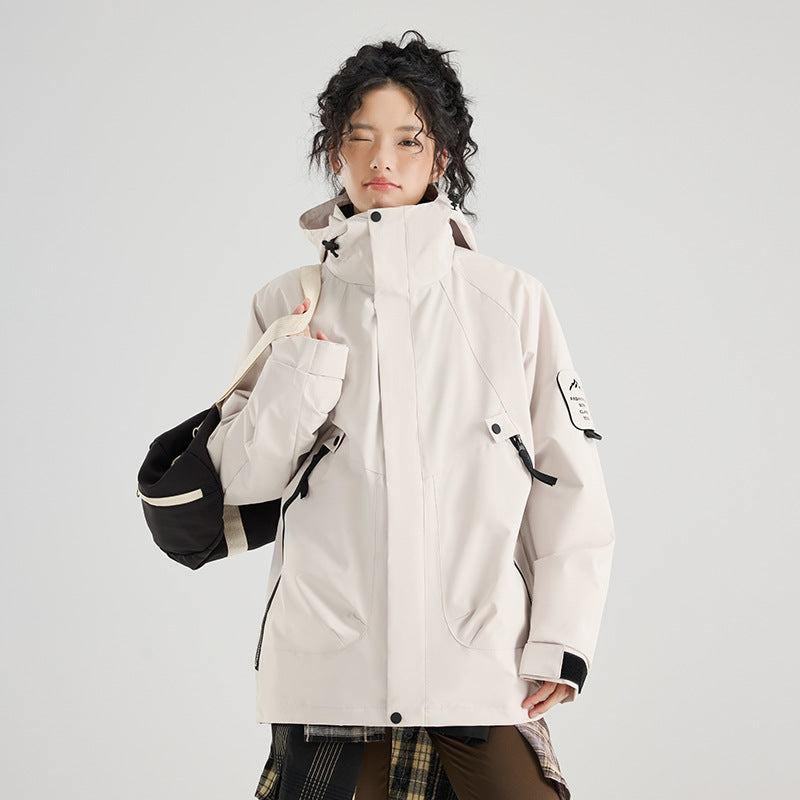 Three-in-One Waterproof Jacket for Outdoor Activities