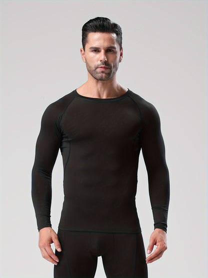 Mens Long Sleeve Compression Sport Shirt