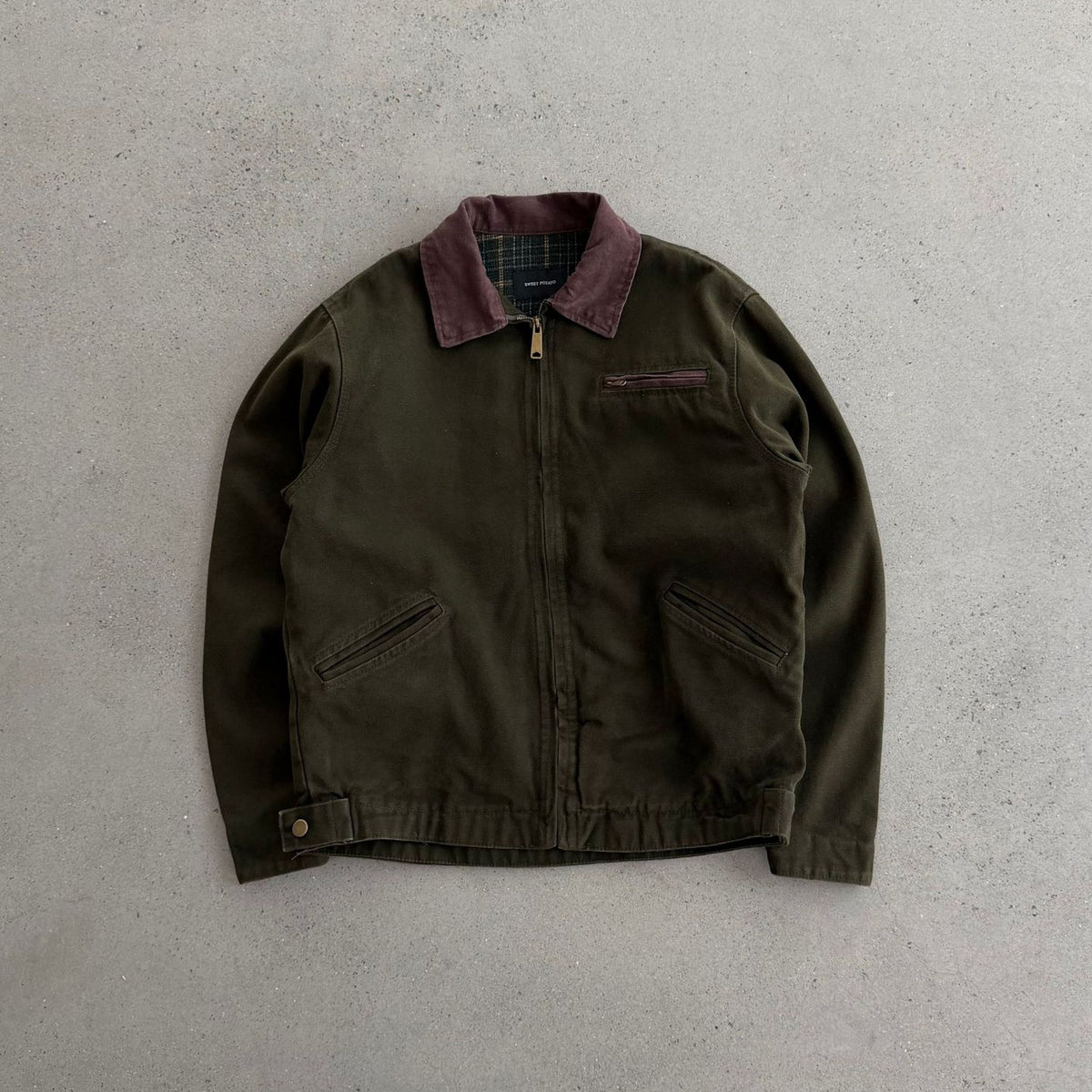 Heavy Washed Cotton Detroit Jacket