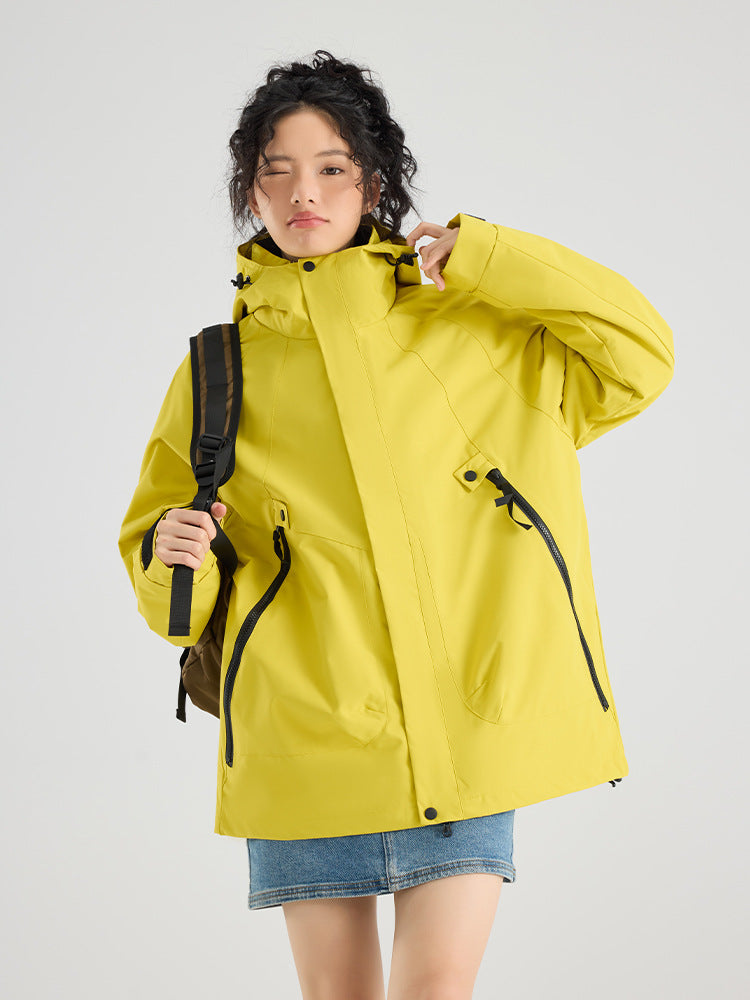 Three-in-One Waterproof Jacket for Outdoor Activities
