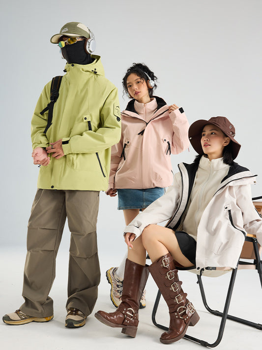 Three-in-One Waterproof Jacket for Outdoor Activities