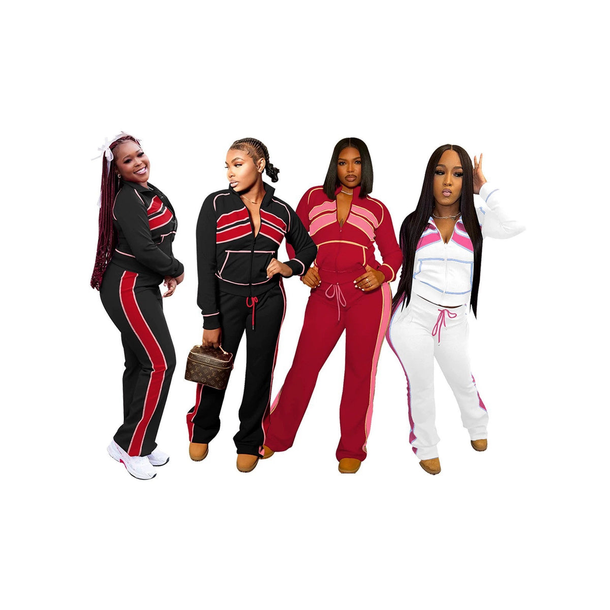 Women's Printed Long Sleeve Tracksuit