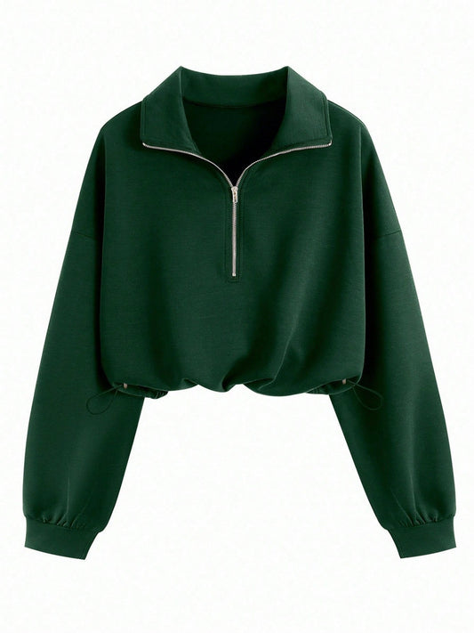 Womens Half Zip Casual Jacket