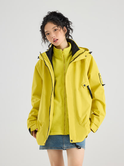 Three-in-One Waterproof Jacket for Outdoor Activities