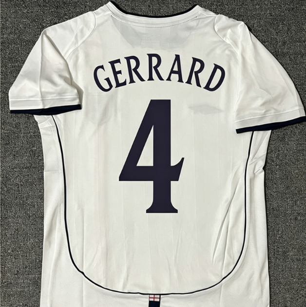 England Retro Football Jersey Long Sleeve
