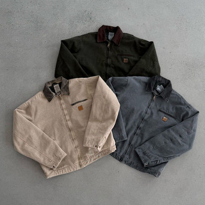 Heavy Washed Cotton Detroit Jacket
