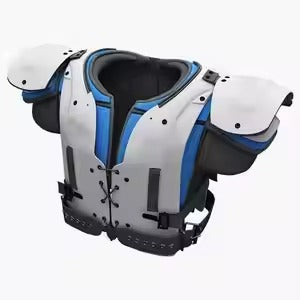 American Football Uniform Short Customizable Breathable Adjustable Anti Slip Football Shoulder Chest Protector