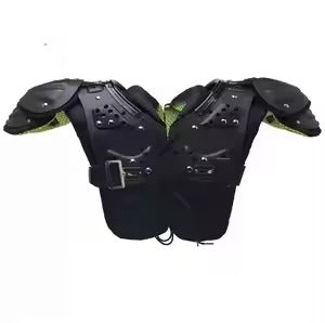 American Football Uniform Short Customizable Breathable Adjustable Anti Slip Football Shoulder Chest Protector